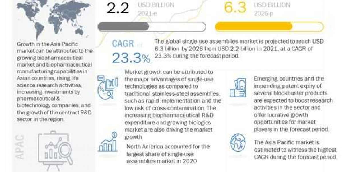 Single-use Assemblies Market: Revenue Growth Development and Analysis of Demand