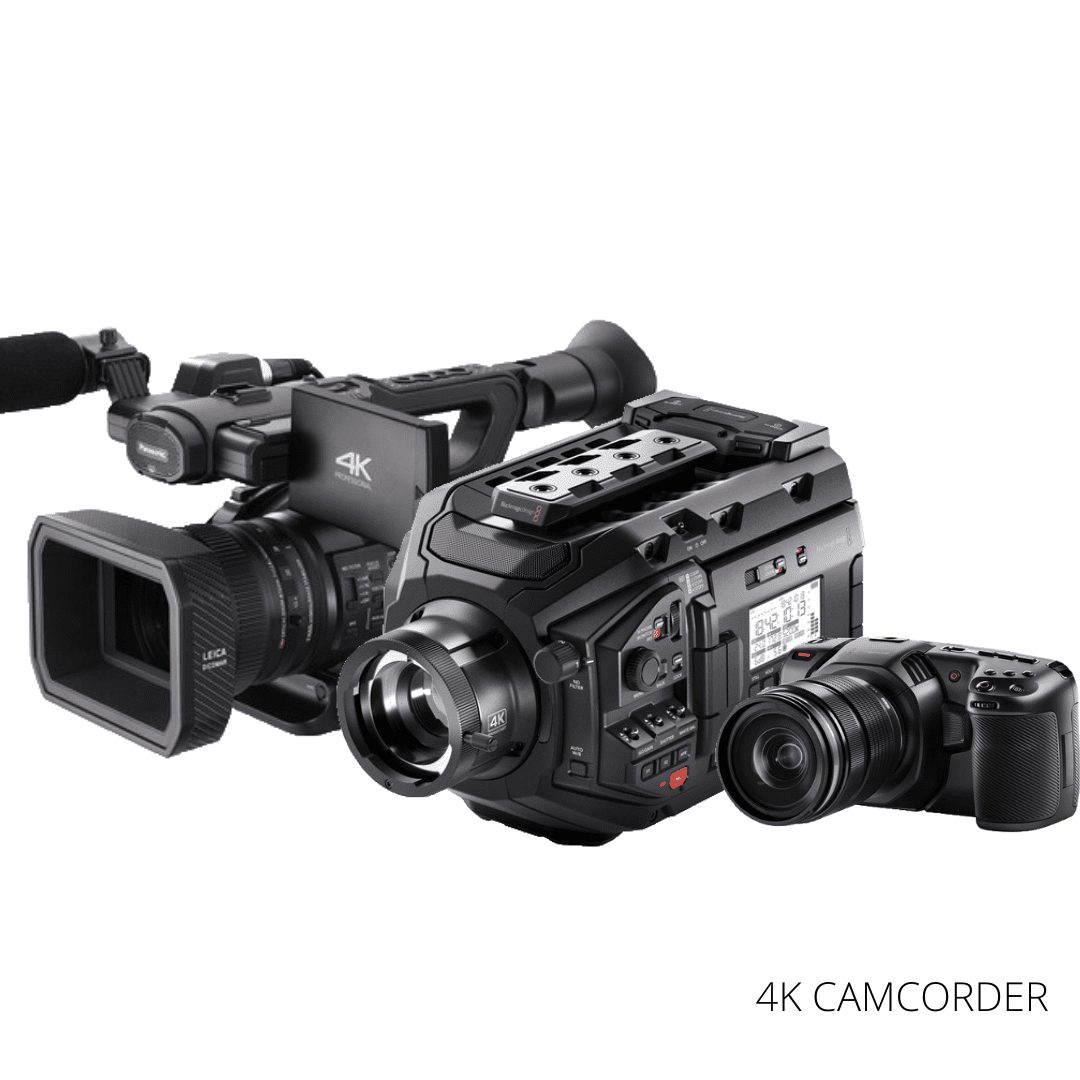 Purchase 4k Video Camcorders by Blackmagic, Canon, JVC-GY