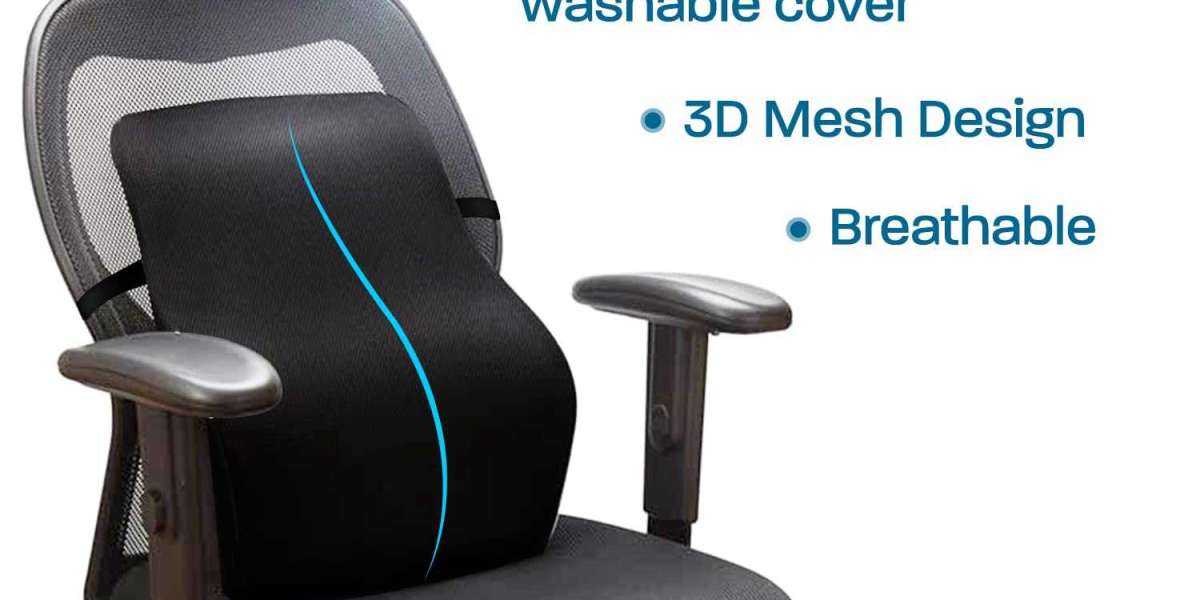 Where do you put cushions for lumbar support?