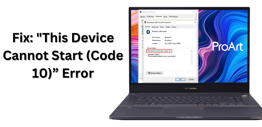 Fix: Network Adapter showing “this device cannot start (code 10)"