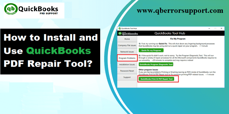 QuickBooks PDF Repair Tool: Troubleshoot PDF & Print problems