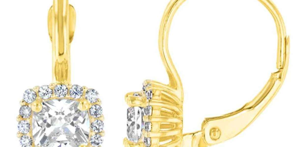 Gold earrings with the most unique and striking design you'll ever see.