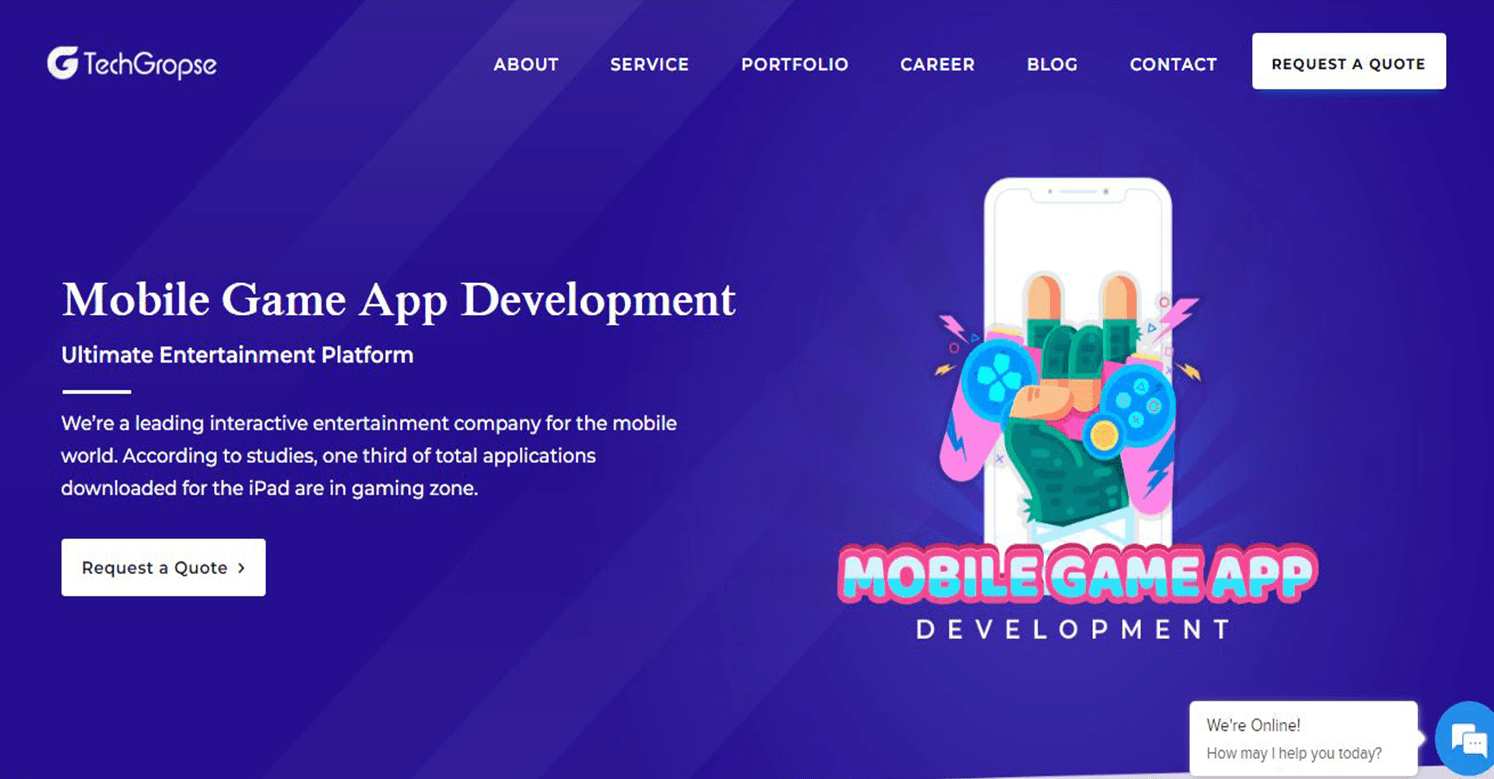 Mobile Game App Development Company - TechGropse