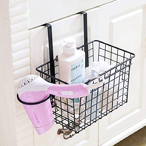 Storage Basket with Hair Dryer Holder - PIKIFY