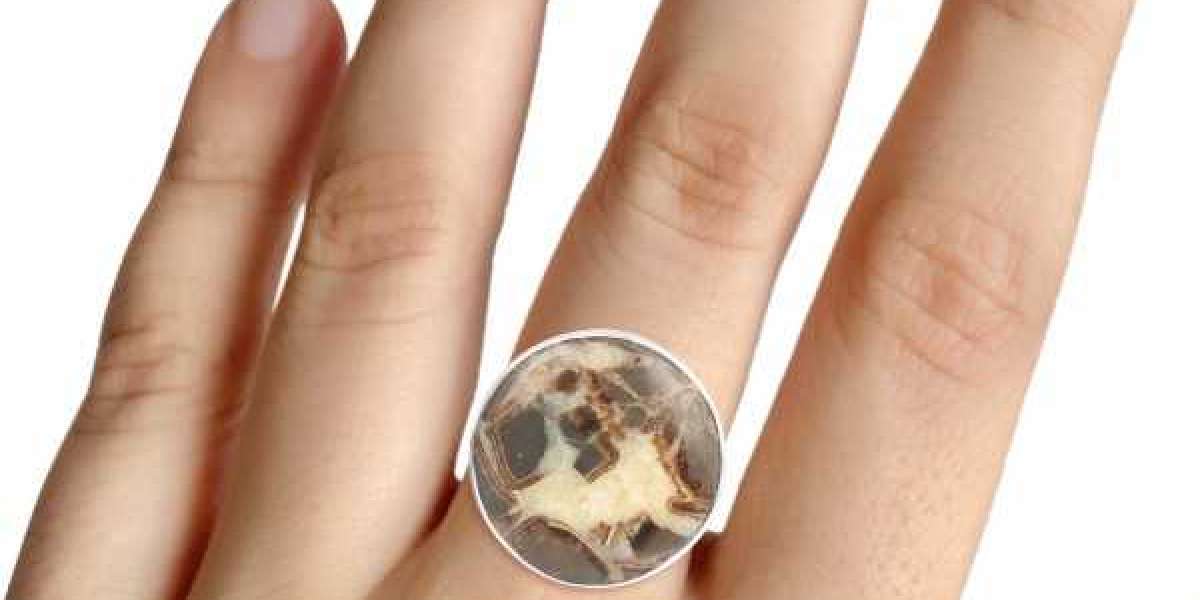 Shop Septarian Rhyolite Ring Top Collection at Factory Price