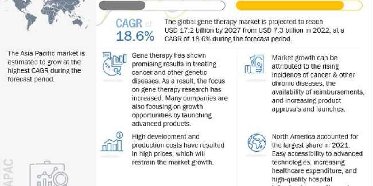 Gene Therapy Market Size 2022, Regional Overview, Key Players, Analysis by Trends, and Forecast 2027