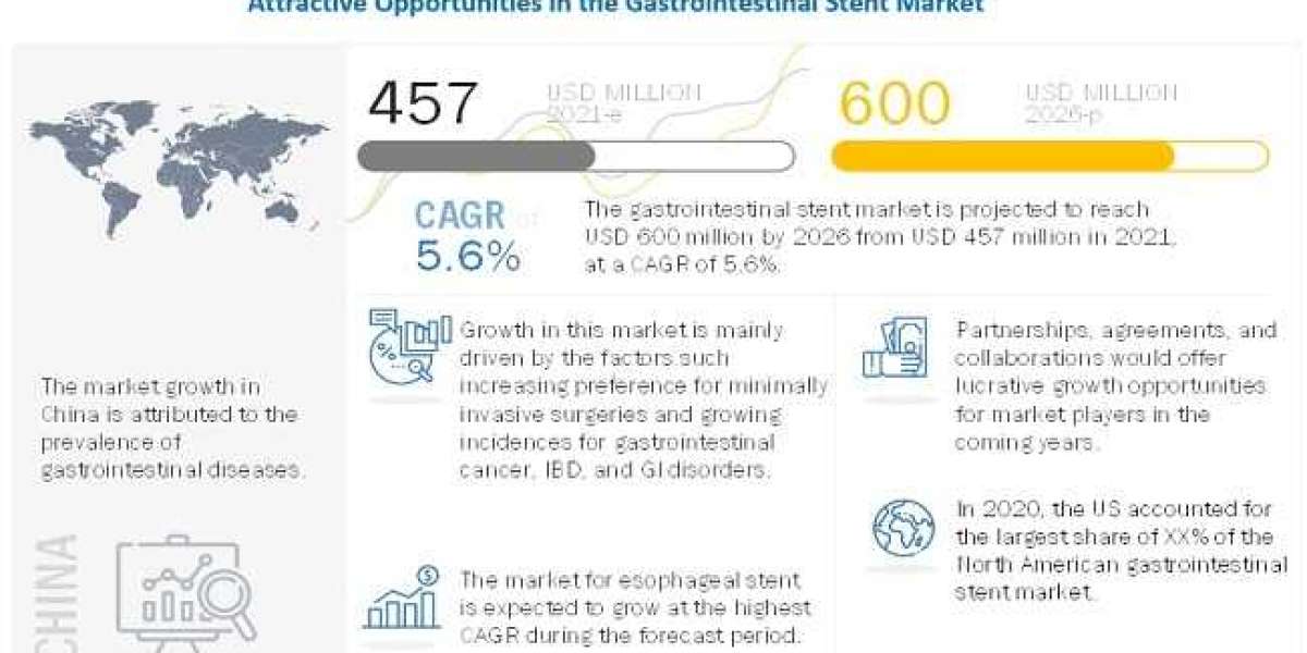 Gastrointestinal Stent Market Expected to Expand at a Steady 2021-2026