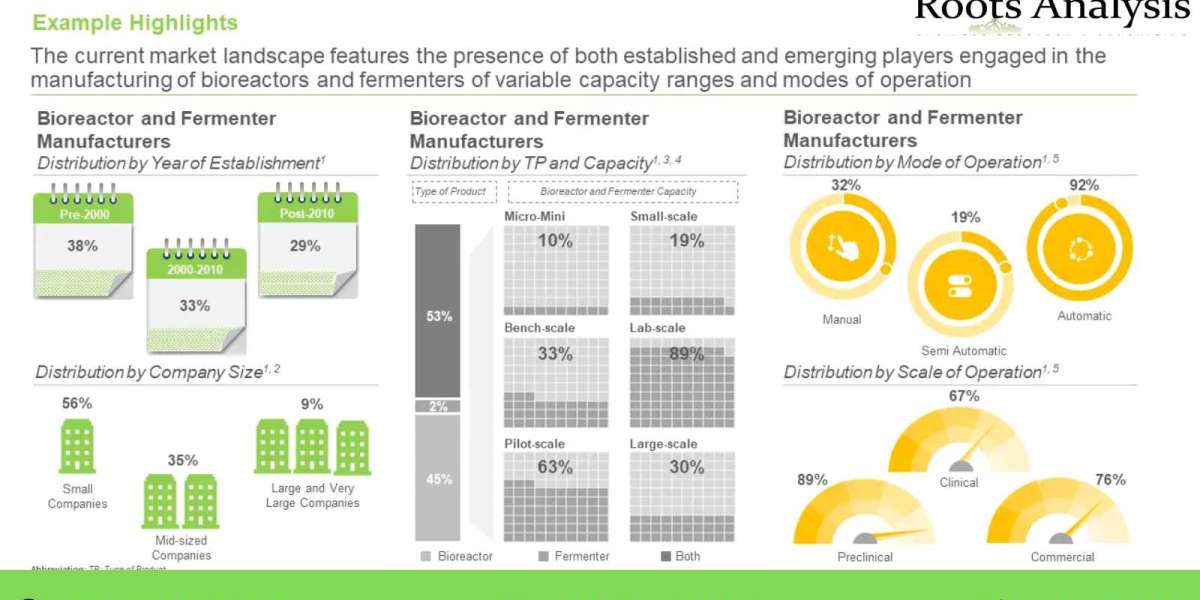 Global Bioreactors and Fermenters Market Share, Growth Analysis by 2035