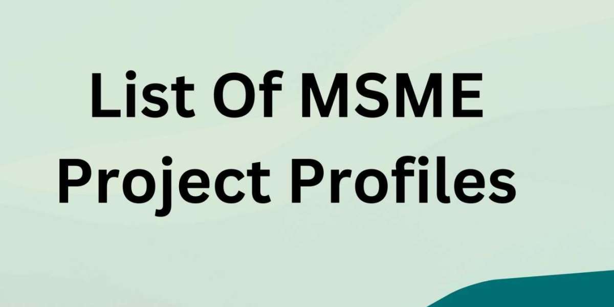 List Of MSME Project Profiles