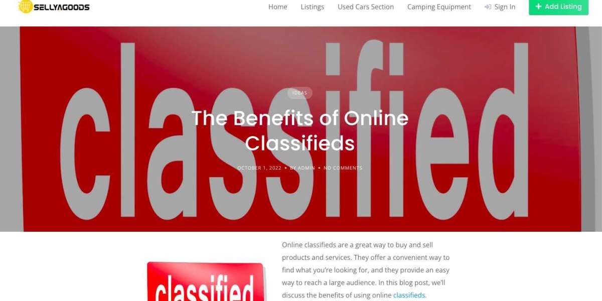 Online Classifieds: Revolutionizing the Way We Connect and Transact