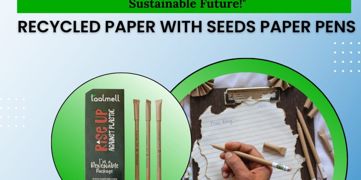 Embrace eco-friendly writing with our recycled paper pens embedded with seeds! ??️