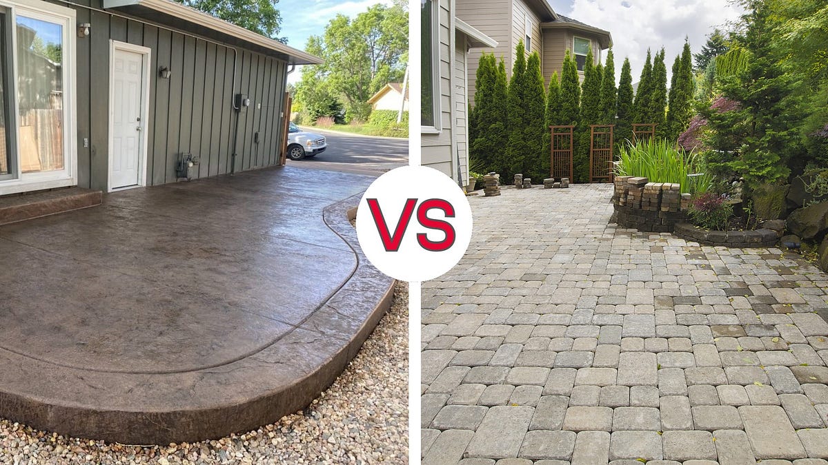 Comparative Analysis: Pavers vs. Concrete for Patios and Walkways | by Stone Patios VA | Jun, 2023 | Medium