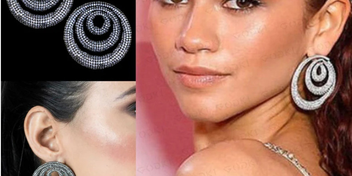 Zendaya Inspired Black Statement Earrings