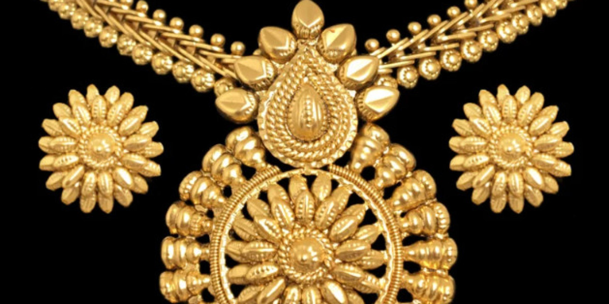 India Gold Necklace India Pendant South India Jewellery Set