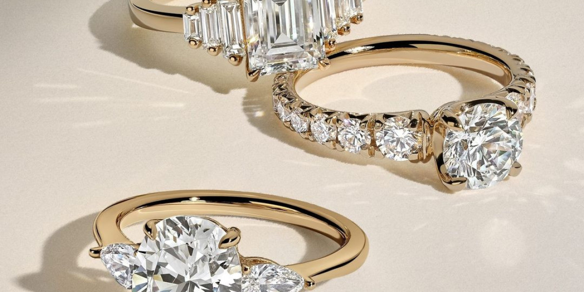 Elongated Emerald Cut Engagement Rings