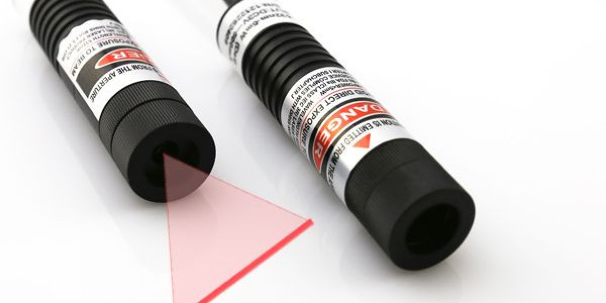How does DC power 635nm red line laser module work in long lasting use?