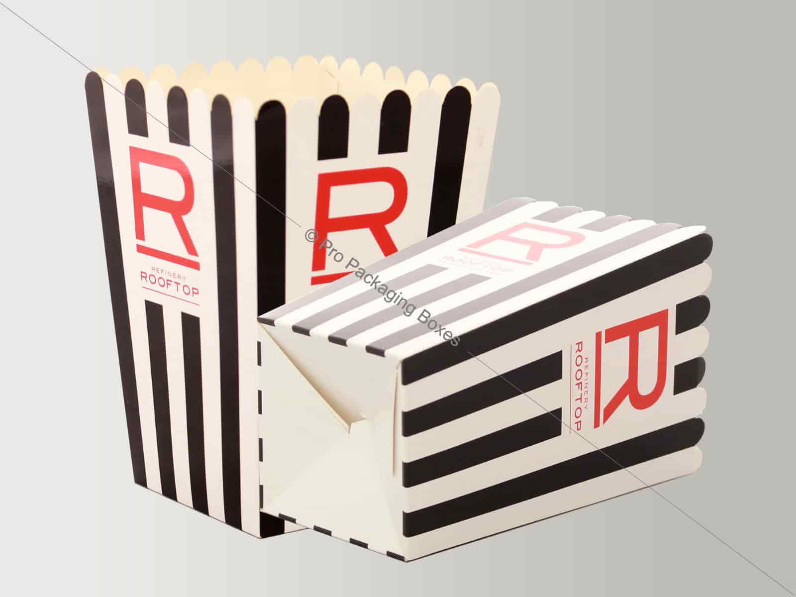 Printed Popcorn Boxes - Branded Popcorn Boxes – Bespoke Popcorn Boxes - Pro Packaging Boxes UK