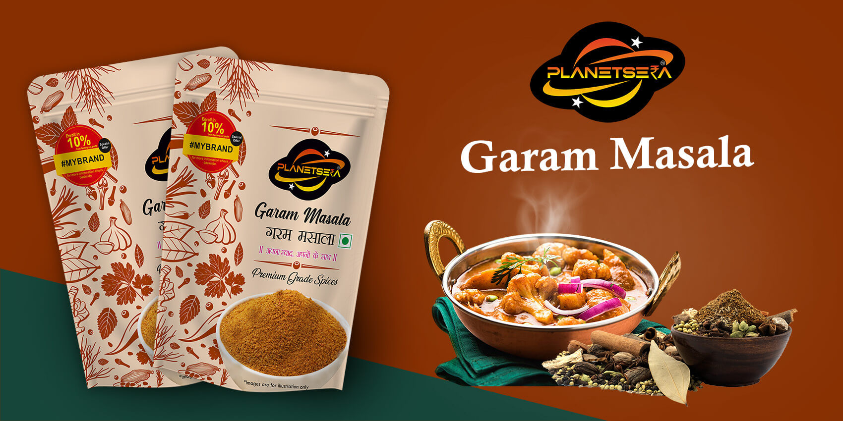 Spices of the highest quality Garam Masala, used to create authentic flavors | Planetsera