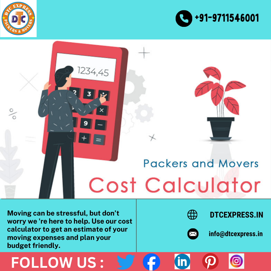 Packers Movers Cost Calculator, Shifting Price & Rate Online