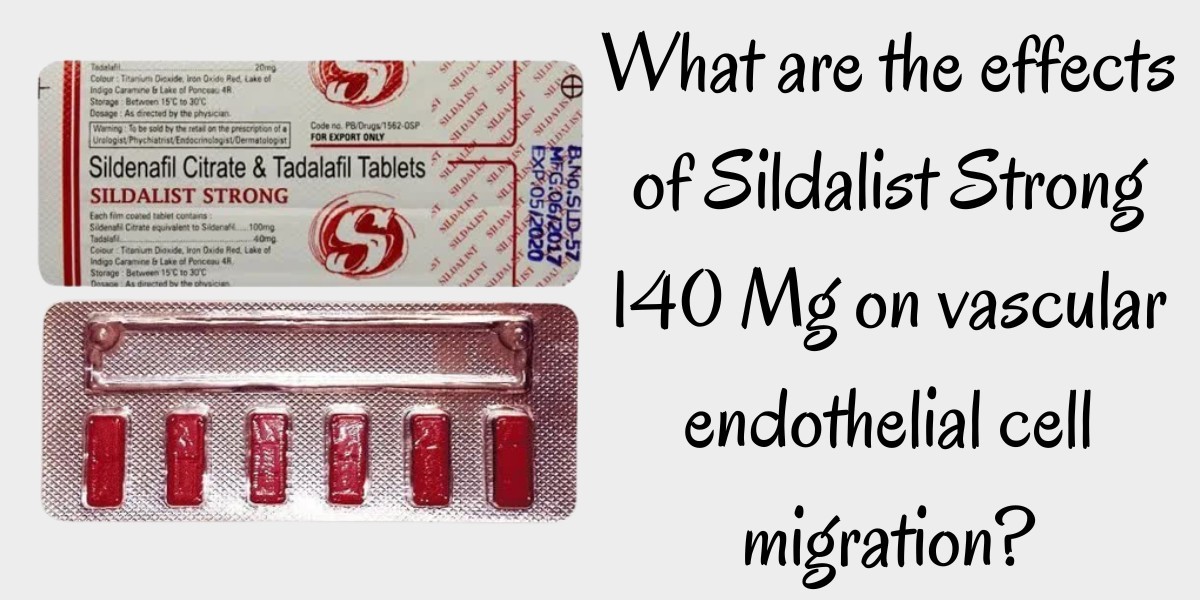 What are the effects of Sildalist Strong 140 Mg on vascular endothelial cell migration?