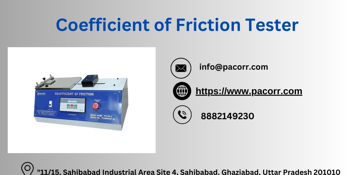 Advanced Friction Measurement Techniques: Unlocking the Potential of the Coefficient of Friction Tester