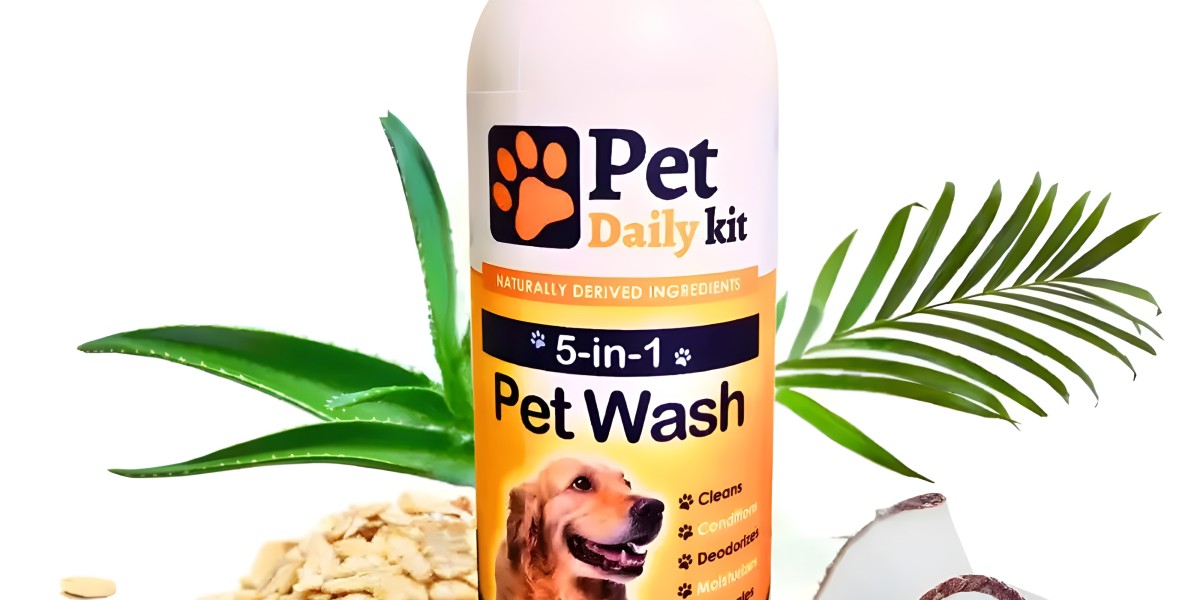 All Natural 5-in-1 Dog Shampoo and Conditioner | 16 Oz of Pet Care