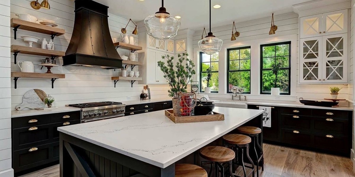 Redesign with Classic Black Kitchen Cabinets