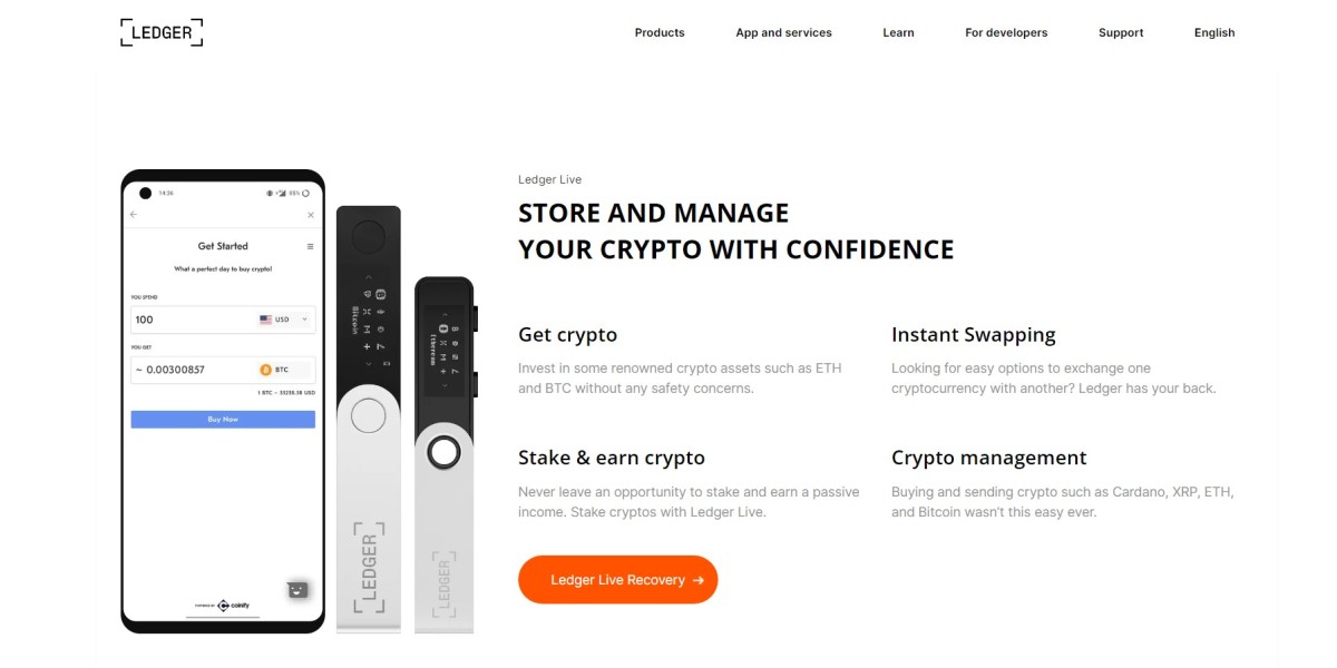 How to connect the Ledger.com/start wallet with MetaMask?