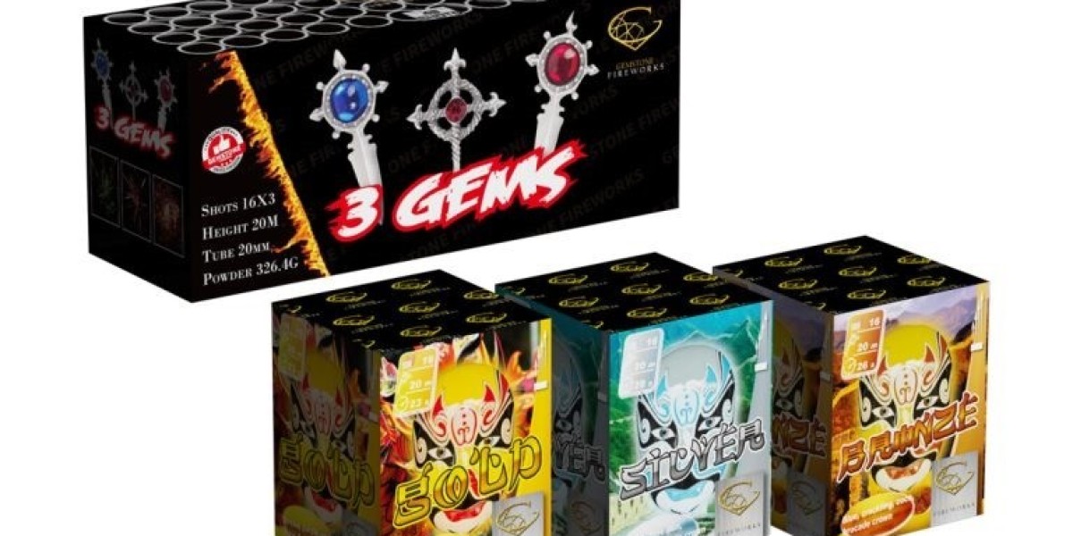 Elevate Your Party with Wicked Fireworks: The 3 Gems Barrage Box for New Year's Eve