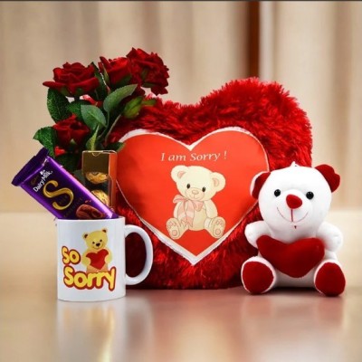 Sorry Mug & Pillow With A Rose & Chocolate Yuvaflowers Profile Picture