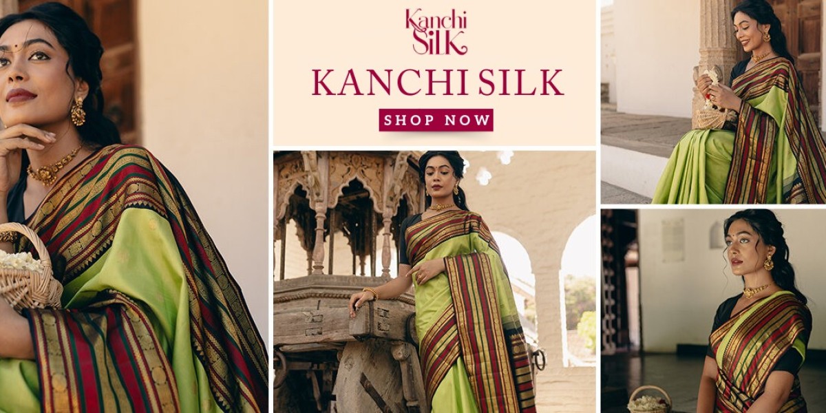 Elegant Blue Silk Sarees at Kanchi Silk