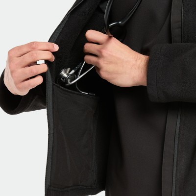 Men's Fleece Jacket - Black Profile Picture